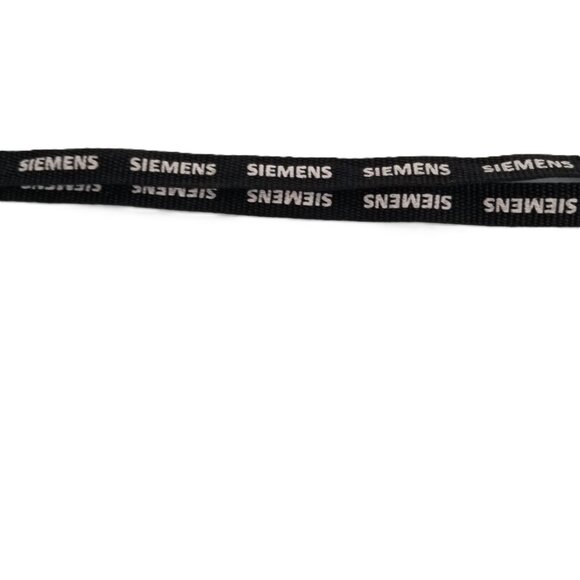 Siemens Branded Lanyards Lot of 6 Black Promotional ID Badge Keychain - Picture 4 of 7